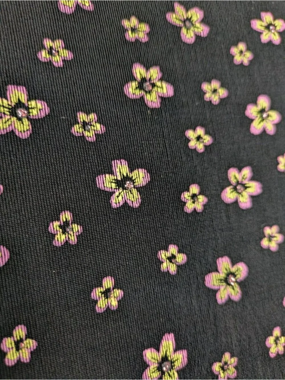 Dressbarn Vintage 90s Y2K Maxi Floral Slinky Stretchy Dress Size Large